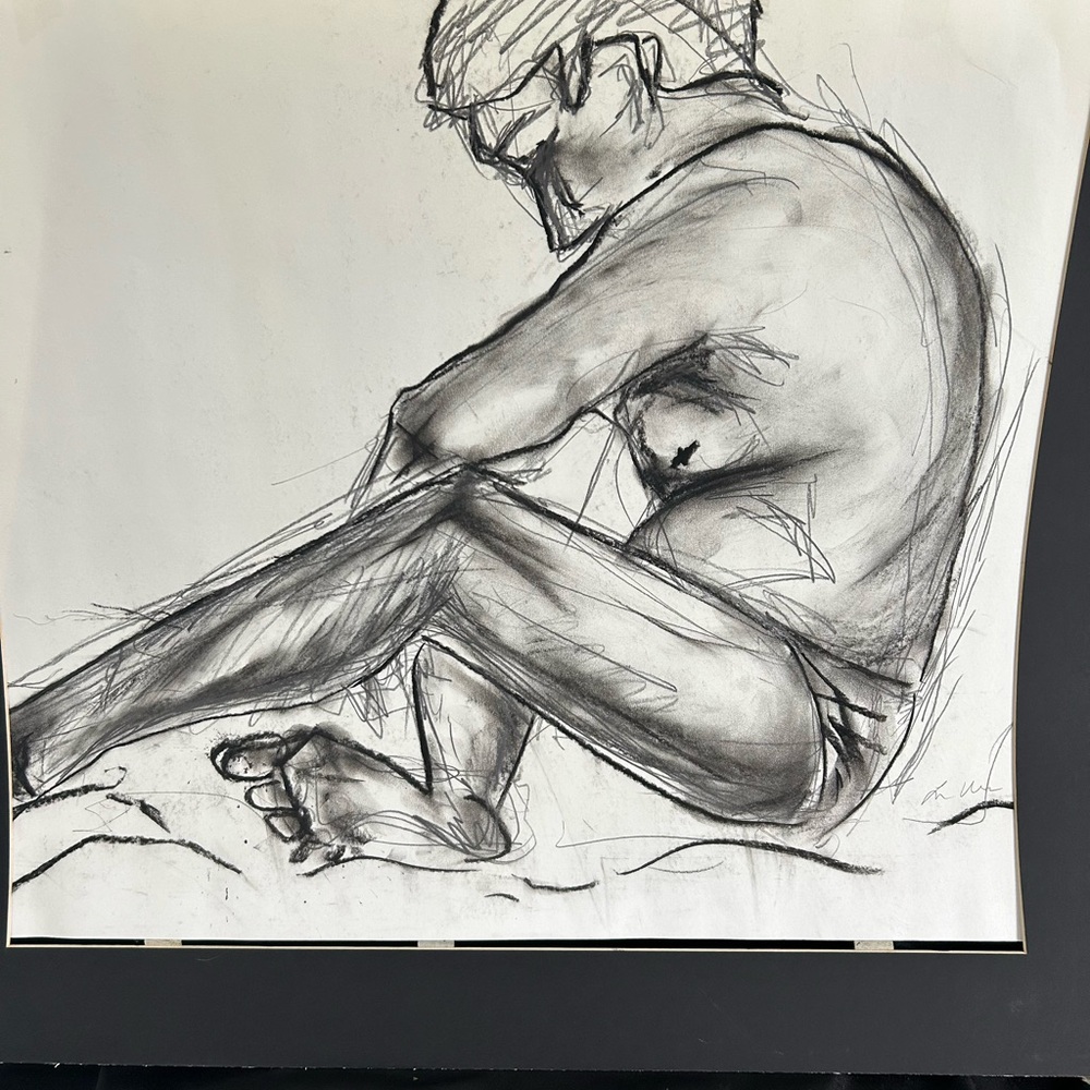 Monochrome Sketch Art Painting